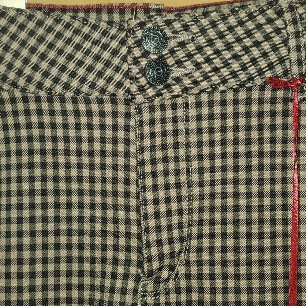 Sabrina Lauren Checkered Ultra Soft Stretch Pants 14W